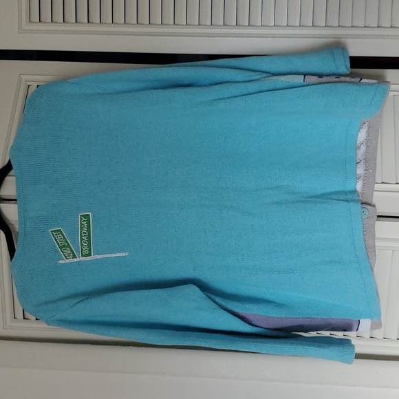 Like new & RARE! Vintage Storybook Knits NY TIMES SQUARE 2pc sweater set - Picture 12 of 15